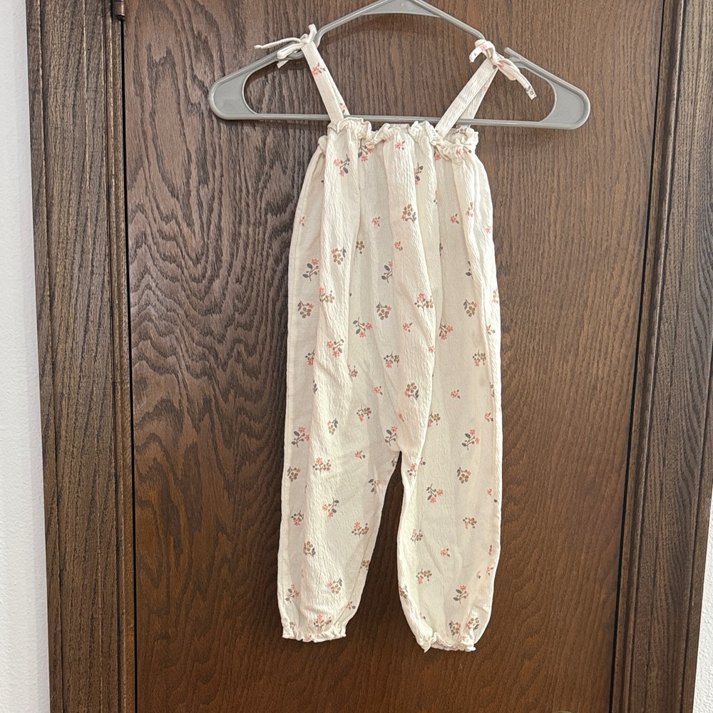 H&M Cream Floral Kids Jumpsuit